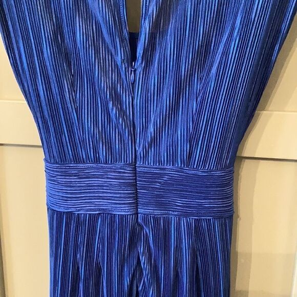 Anthropologie Maeve Sonata Jumpsuit Wide Leg Cropped Pleated Blue Size 4 NWT - Picture 14 of 16